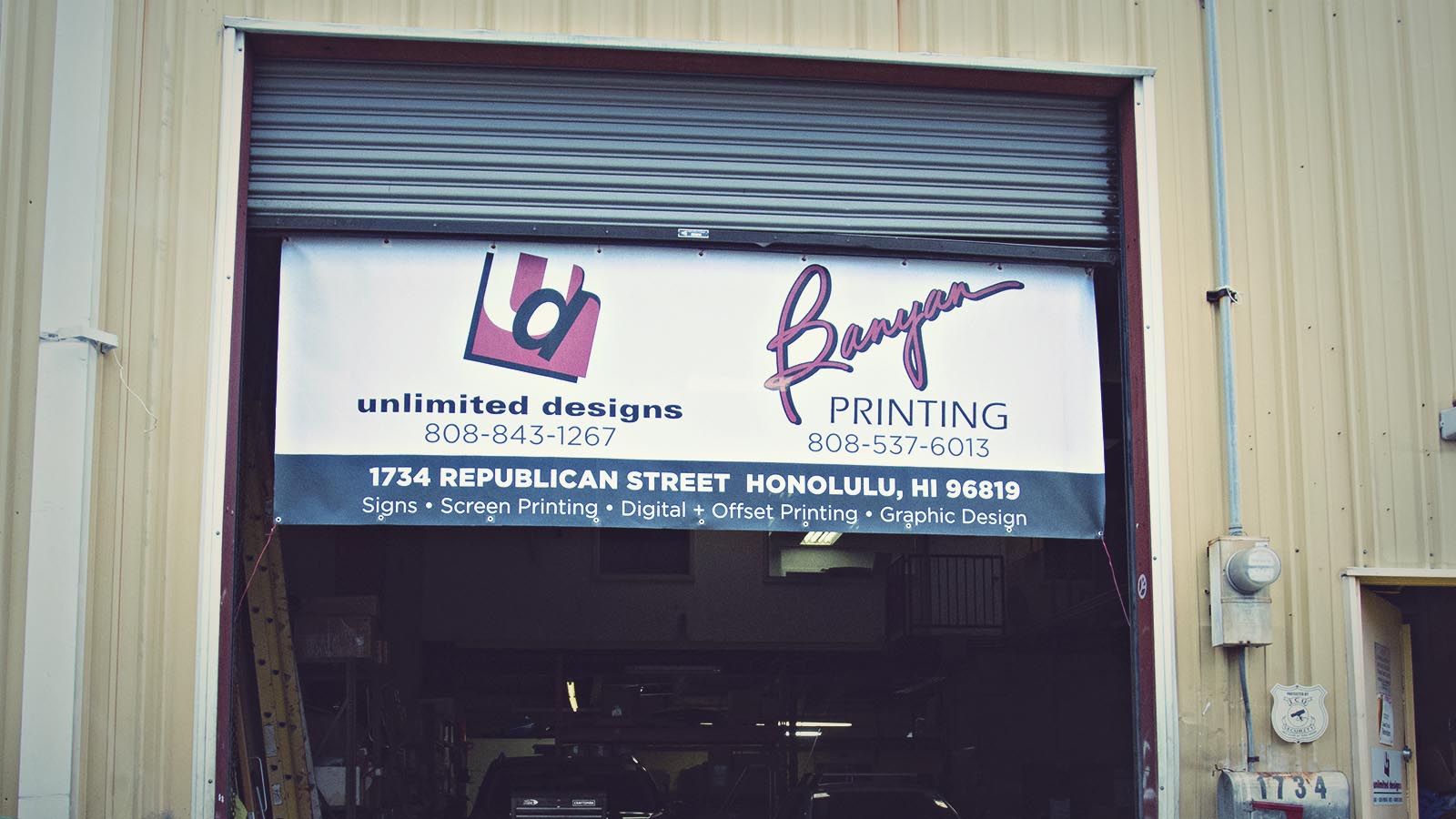 Unlimited Designs Warehouse Banner